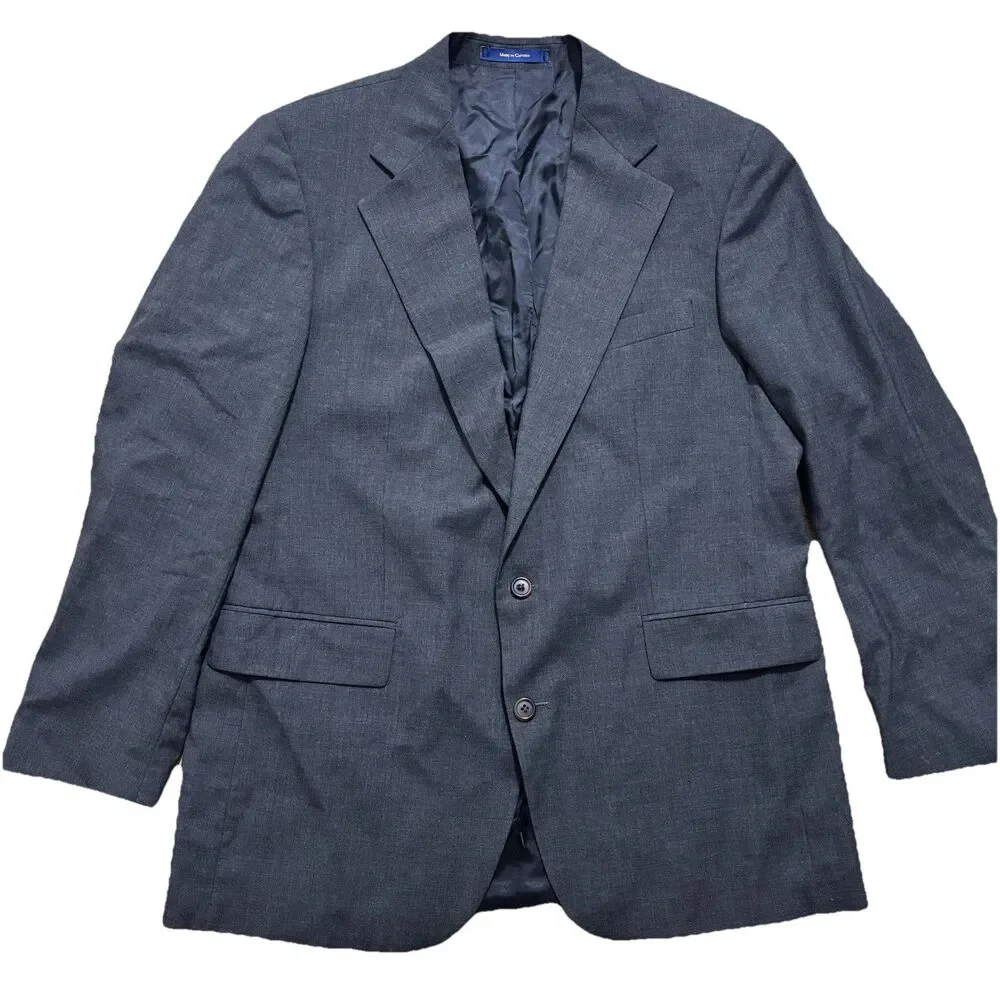 Polo University Club Ralph Lauren Blazer Men’s Sz 44 Gray Sport Coat USA READ